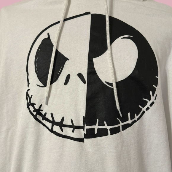Nightmare Before Christmas Jack Skellington Black & White Hoodie Size 2XL NWT - Picture 3 of 13